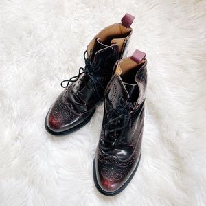 Dr. Martens Delphine Red Arcadia Ankle Boot 39